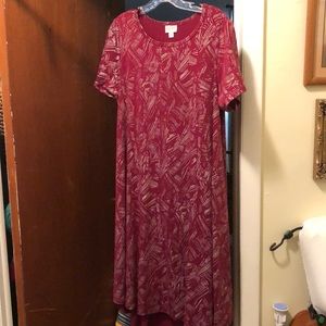 LuLaRoe high low holiday dress